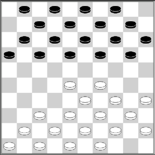 Białe: 49, 48, 47, 46, 45, 44, 43, 42, 41, 40, 39, 38, 37, 35, 34, 33, 29, 28 Czarne: 1, 2, 3, 4, 7, 8, 9, 10, 11, 12, 13, 14, 15, 16, 17, 18, 19, 20