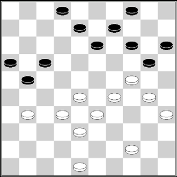 Białe: 48, 44, 38, 35, 33, 32, 31, 30, 29, 28, 24 Czarne: 2, 4, 8, 9, 13, 14, 15, 16, 17, 20, 21