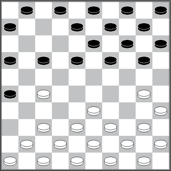 Białe: 50, 49, 48, 47, 46, 45, 44, 43, 42, 41, 40, 39, 38, 37, 35, 33, 30, 27 Czarne: 1, 2, 3, 4, 5, 6, 8, 9, 10, 13, 14, 15, 16, 17, 18, 19, 20, 26