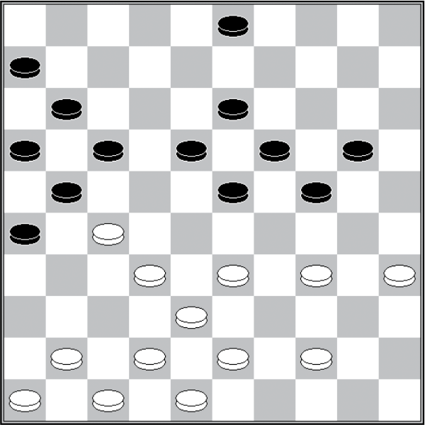 Białe: 48, 47, 46, 44, 43, 42, 41, 38, 35, 34, 33, 32, 27 Czarne: 3, 6, 11, 13, 16, 17, 18, 19, 20, 21, 23, 24, 26