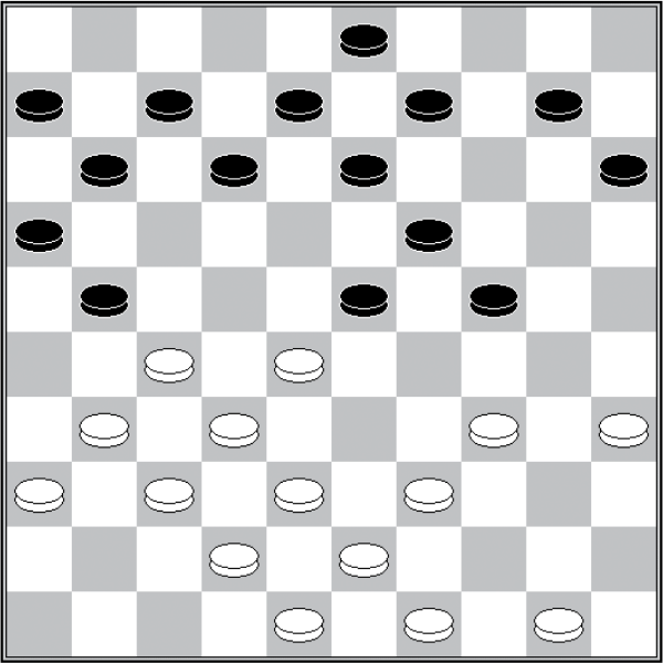BBiałe: 50, 49, 48, 43, 42, 39, 38, 37, 36, 35, 34, 32, 31, 28, 27 Czarne: 3, 6, 7, 8, 9, 10, 11, 12, 13, 15, 16, 19, 21, 23, 24