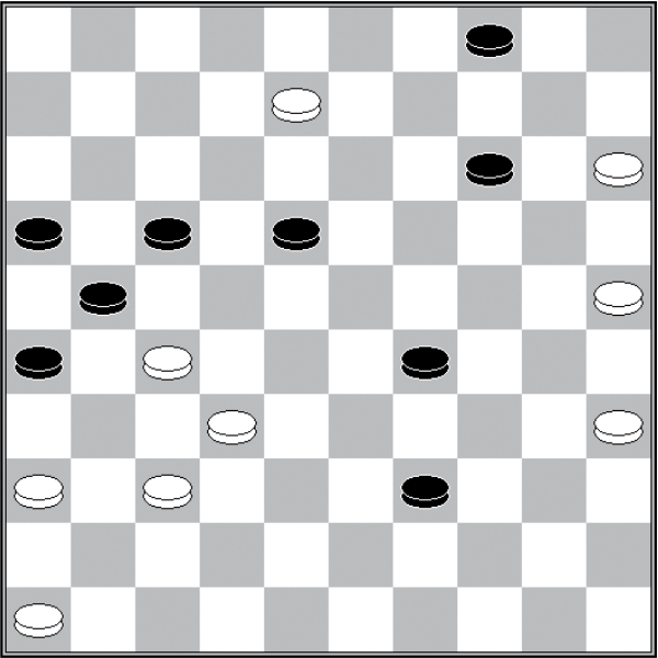 Białe: Białe: 49, 48, 46, 43, 42, 41, 40, 39, 38, 37, 36, 34, 32, 29, 27, 15 Czarne: 3, 4, 6, 7, 8, 9, 11, 12, 13, 16, 17, 18, 23, 25, 26, 30