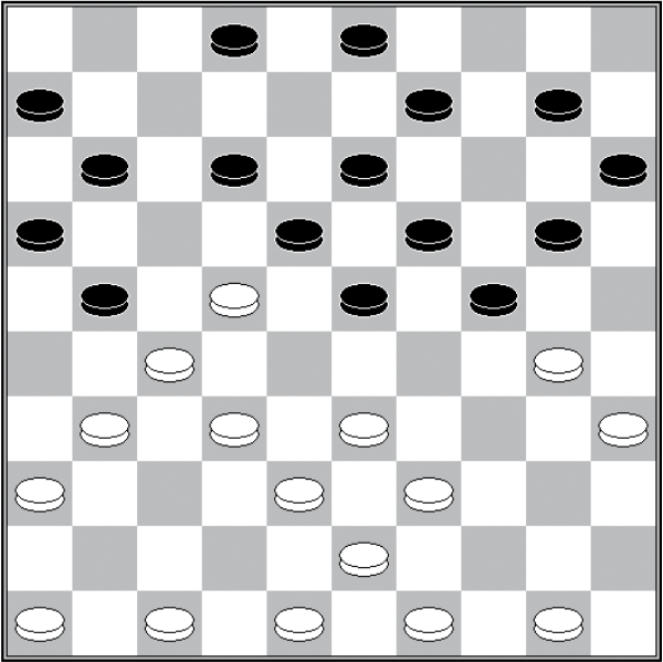 Białe: 50, 49, 48, 47, 46, 43, 39, 38, 36, 35, 33, 32, 31, 30, 27, 22 Czarne: 2, 3, 6, 9, 10, 11, 12, 13, 15, 16, 18, 19, 20, 21, 23, 24
