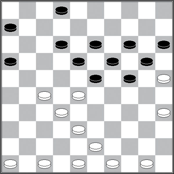 Białe: 50, 49, 48, 47, 46, 43, 38, 35, 32, 28, 27, 25 Czarne: 2, 6, 12, 13, 14, 15, 16, 18, 19, 20, 23, 24