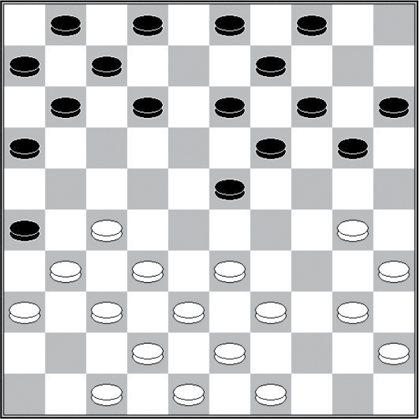 Białe: 49, 48, 47, 45, 43, 42, 40, 39, 38, 37, 36, 35, 33, 32, 31, 30, 27 Czarne: 1, 2, 3, 4, 6, 7, 9, 11, 12, 13, 14, 15, 16, 19, 20, 23, 26