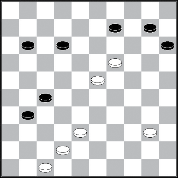 Białe: 47, 42, 40, 38, 23, 19 Czarne: 9, 10, 11, 12, 15, 27, 31