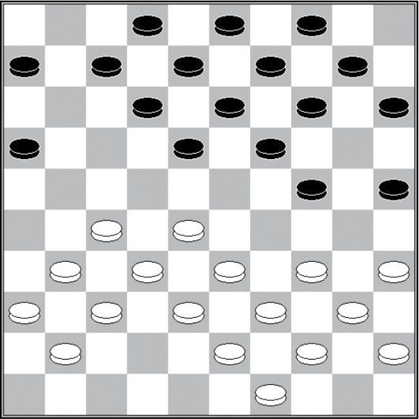 Białe: 49, 45, 44, 43, 41, 40, 39, 38, 37, 36, 35, 34, 33, 32, 31, 28, 27 Czarne: 2, 3, 4, 6, 7, 8, 9, 10, 12, 13, 14, 15, 16, 18, 19, 24, 25