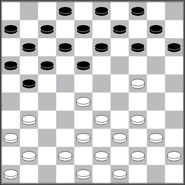 Białe: 50, 49, 48, 47, 46, 45, 43, 42, 40, 39, 38, 37, 36, 33, 32, 31, 30 Czarne:1,2,3,4,6,7,8,9,10,12,13,15, 16, 17, 18, 21, 23