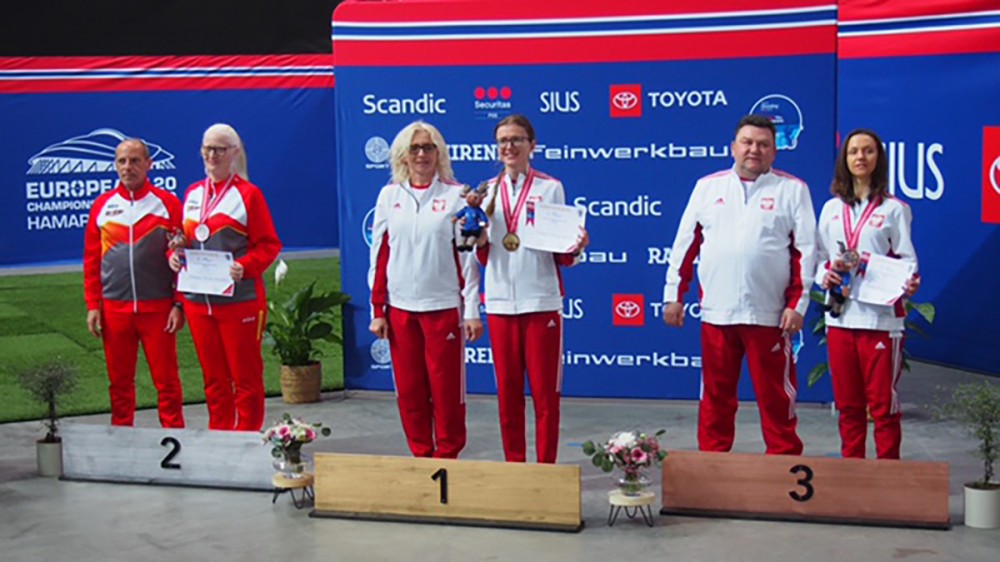 Zawodnicy na podium